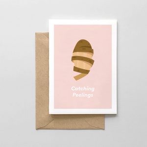 Catching Peelings - Greeting Card