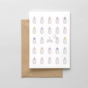 Cartes de bébé drôle-Pumpin’n’est pas facile!