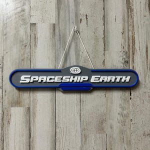 Epcot Inspired 3D Wall Art  / Theme Park Decorations / Disney Home Office Decor
