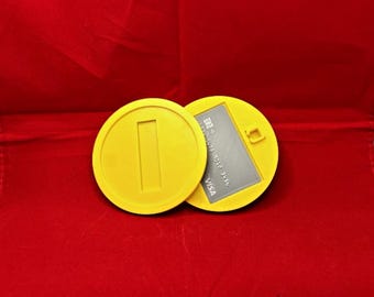 Mario coin - tap to pay - card holder - super mario - 3D printed