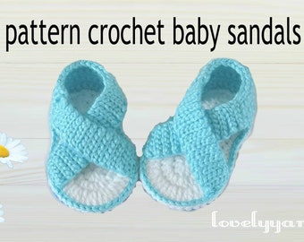 crochet baby sandals pattern