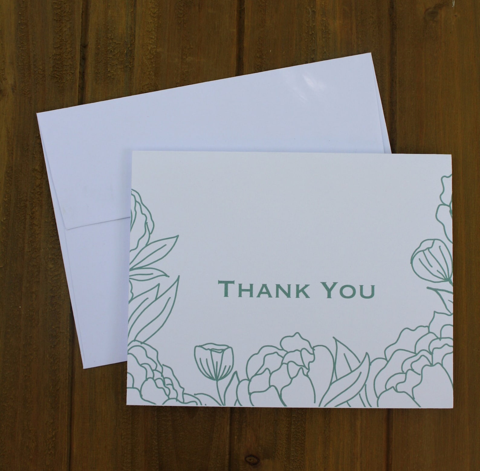 Floral Thank You Note Card Set Wedding Thank You Card Set - Etsy
