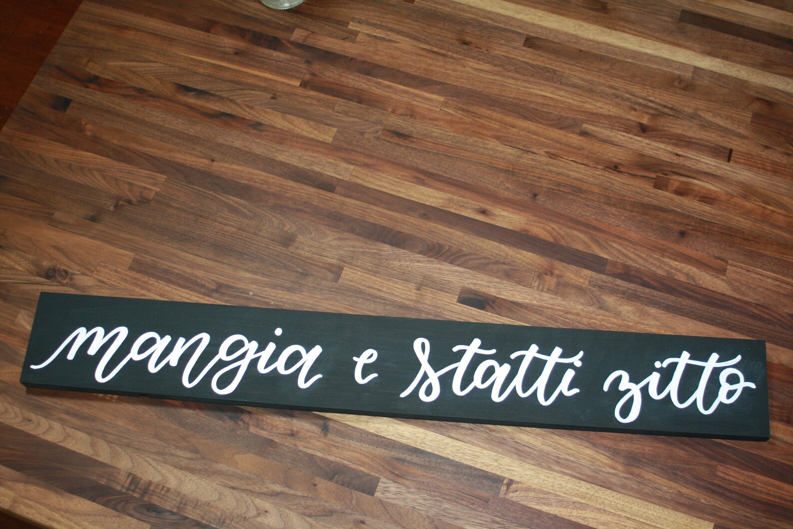 Mangia e Statti Zitto Holzschild Italienisches Küchenschild | Etsy