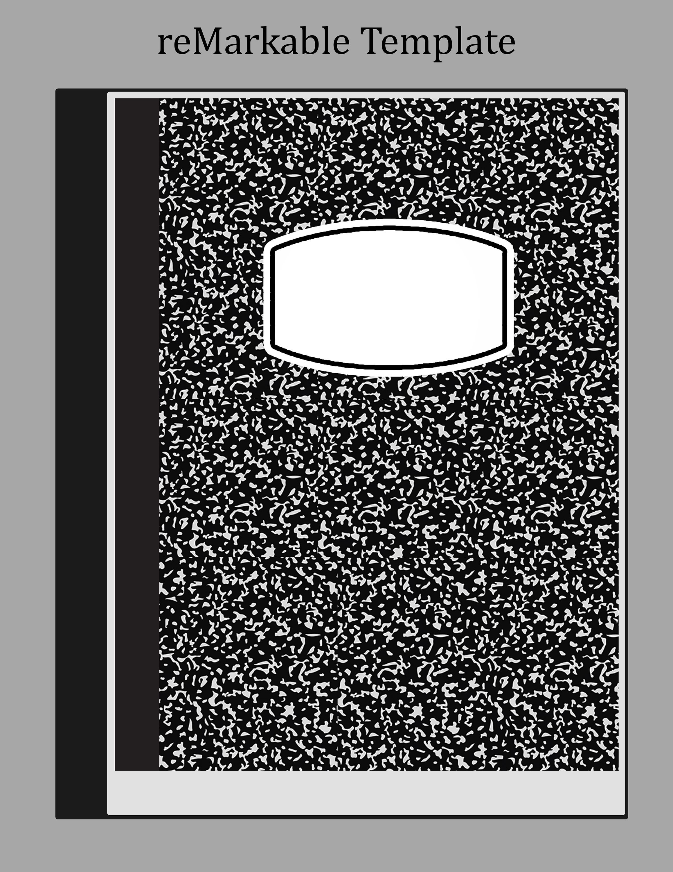 Remarkable Template: Composition Notebook Cover PDF PNG SVG Etsy Remarkable Template: Composition Notebook Cover PDF PNG SVG Etsy