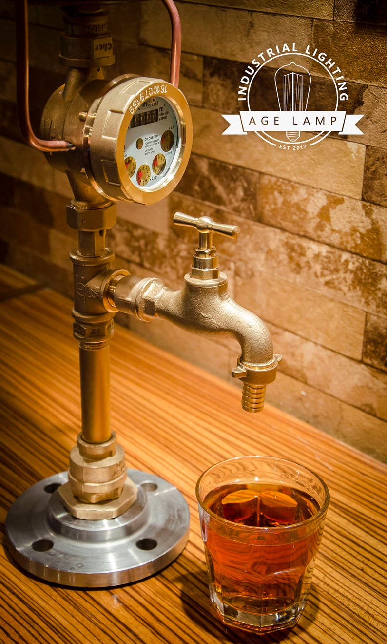 Steampunk Whisky/Liquor Dispenser with Working Meter Etsy