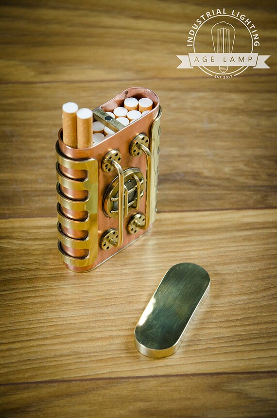 old marlboro cigarette pack Vintage Marlboro Box Metal Cigarette Case  Industrial Artifacts