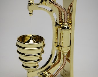 Steampunk Brass Mechanical Doorbell – Polished Door Chime for Unique Home Entrance