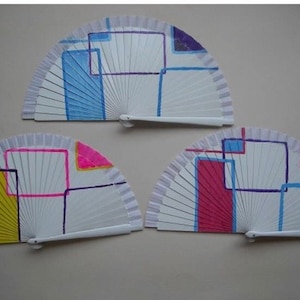 Minimalist Style Handmade Hand Held Fan
