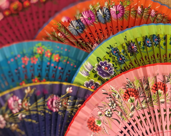 FLORENCIA Spanish Hand Held Fan Etsy