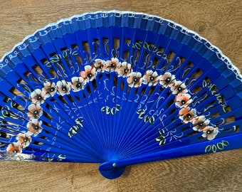 PEACHY FLOWER Spanish Hand fan