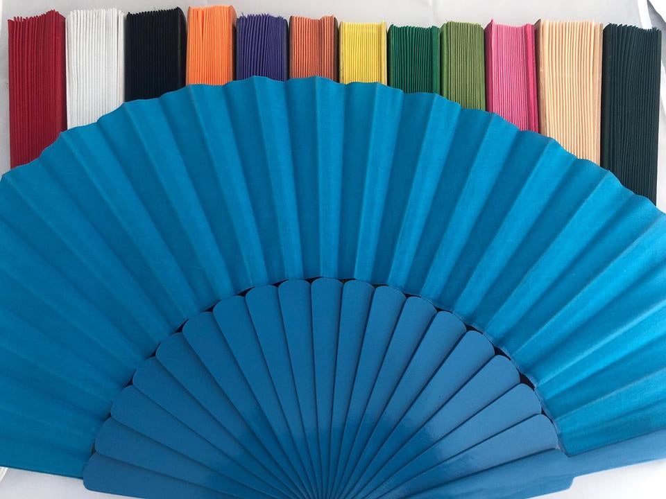 Ventilador de mano Super Jumbo Pericon hecho a mano