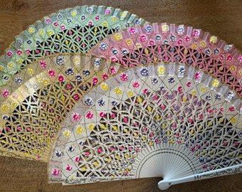 ROYAL ROSES Spanish Hand Fan