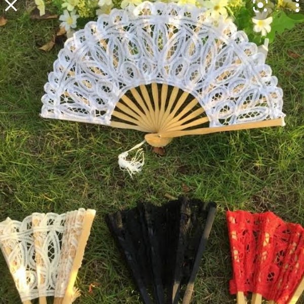 Lace Hand Fan - Etsy