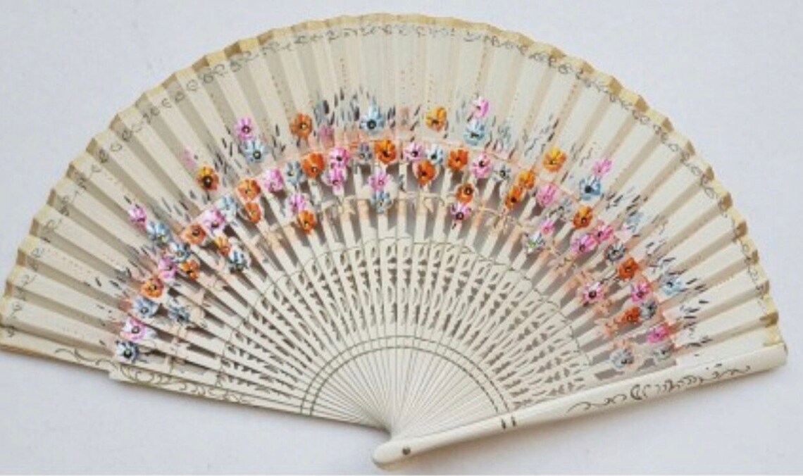 Sweet Spring Handheld Handmade Fan | Etsy