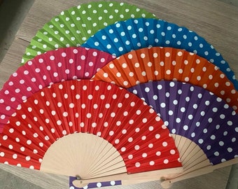 NAKED DOT Spanish Hand fan
