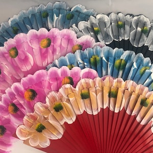 Flower Power Handmade Handheld Fan
