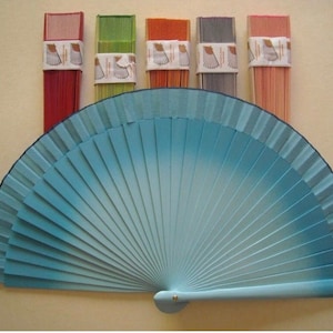 Faded Handmade Hand Held Fan