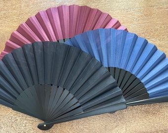 GENTLEMAN POCKET BLACK Hand Fan