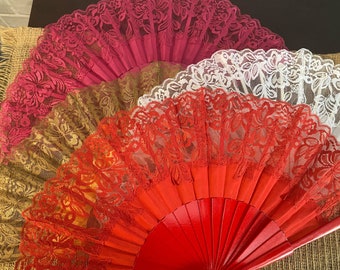 SENSUAL LACE Spanish Hand Fan