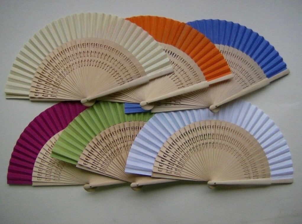 Classic Wood Craved Hand Held Fan