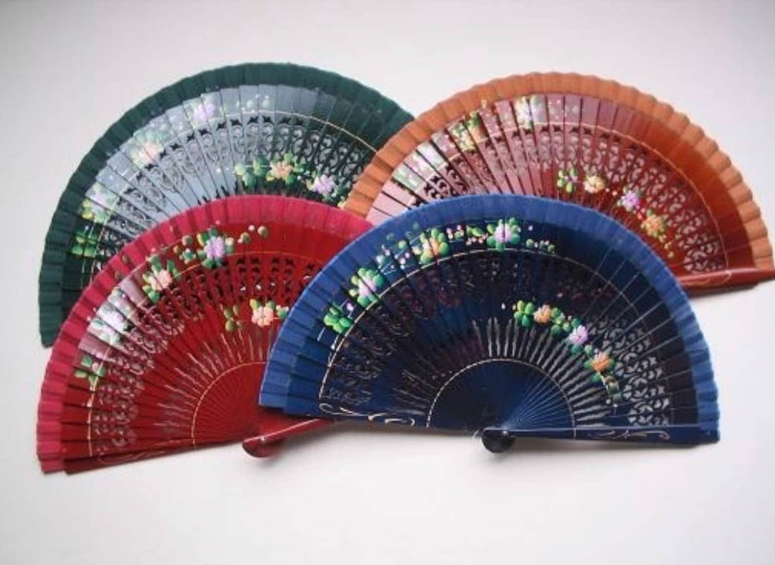 Classic Spanish Hand Held Fan Etsy