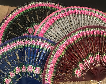 Spanish Garden handheld fan
