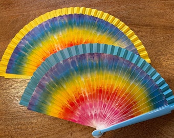 TIE DYE Spanish Hand Fan