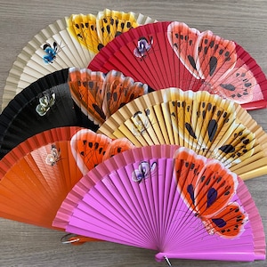 FLYING BUTTERFLY Spanish hand Fan