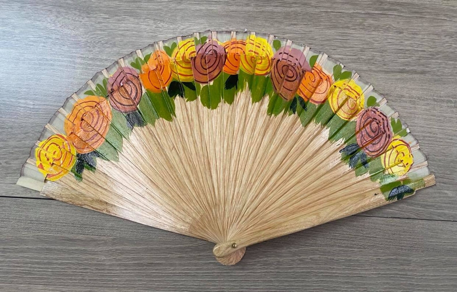 FLOWERFULL SPANISH Hand Held Fan Etsy