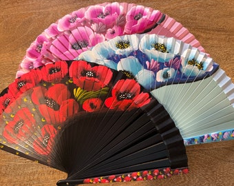 FLOWER PERFUME Spanish Hand Fan
