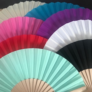 Colored Fabric handheld fan