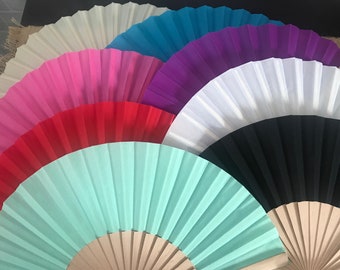 Colored Fabric handheld fan