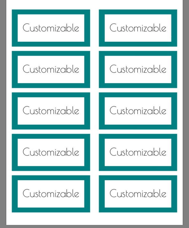 Storage Container Label Etsy