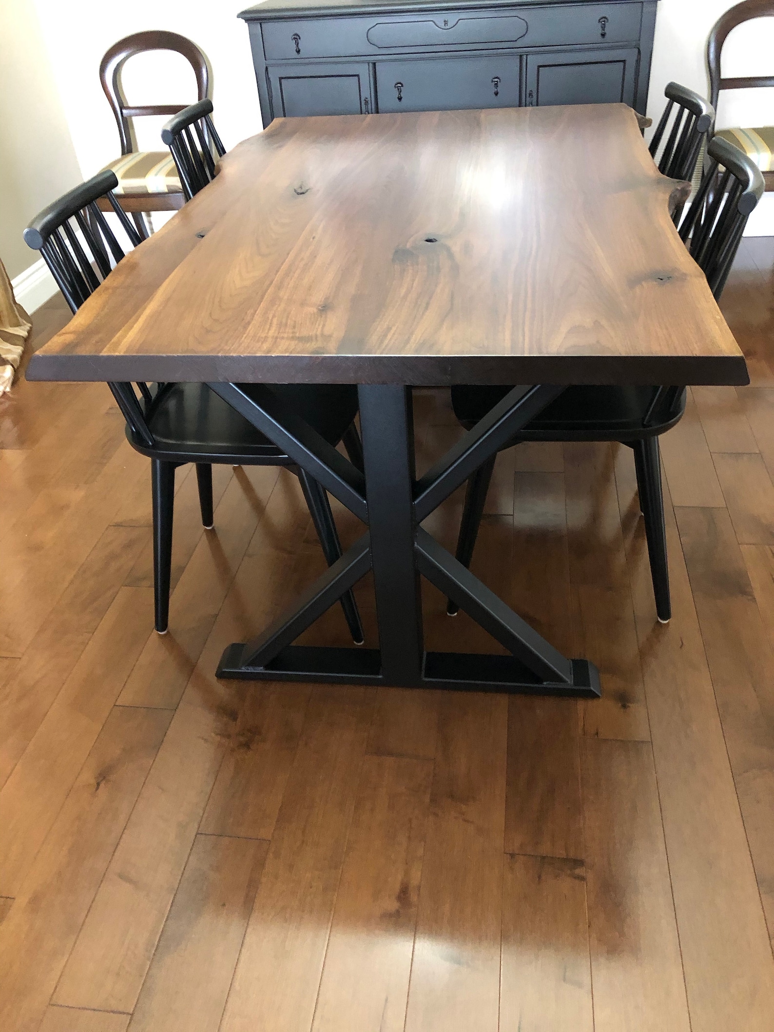 Trestle Metal Table Legs train trestle table legs steel Etsy