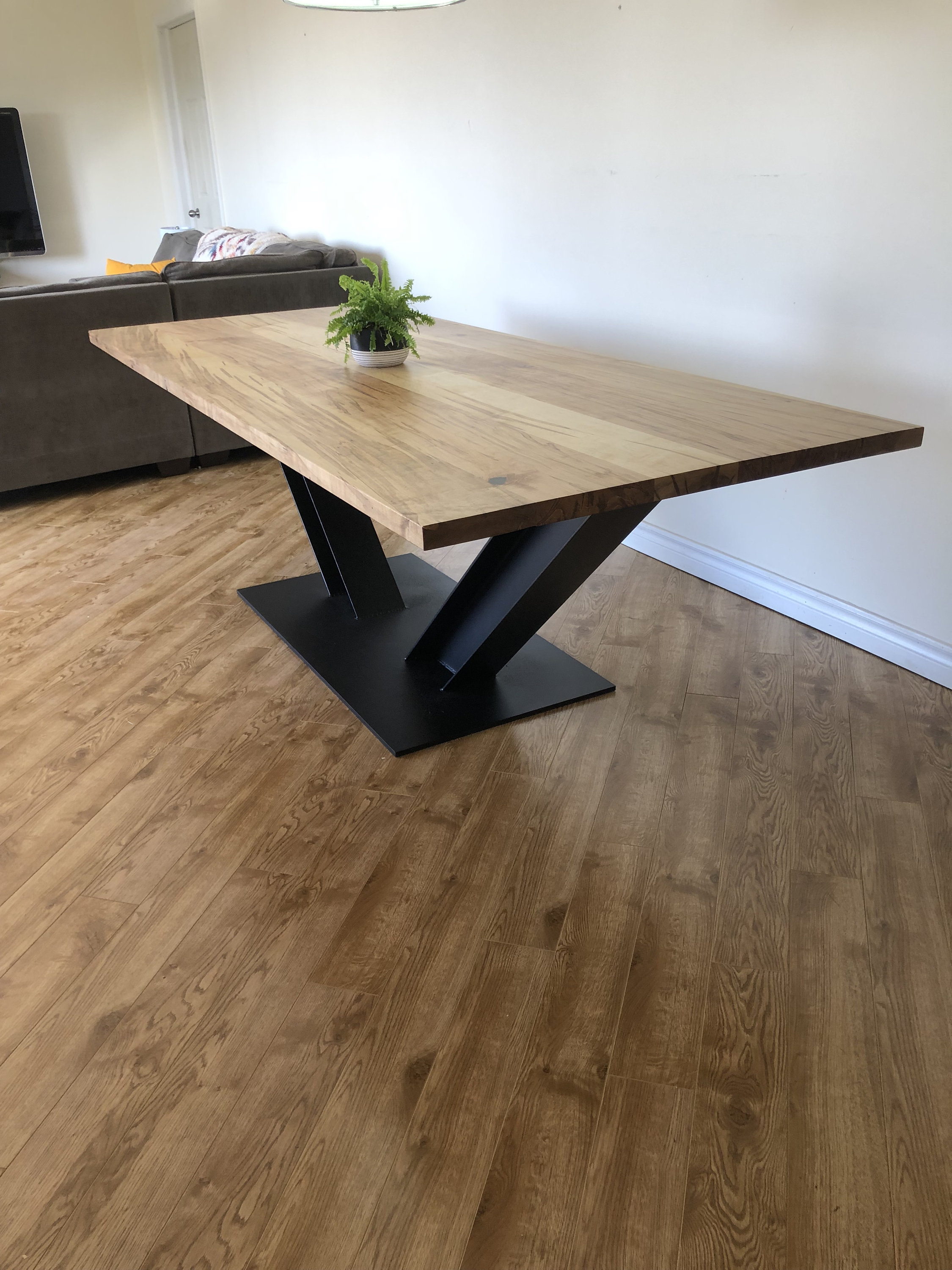 Angled I-beam Metal Table Base (ontario Pick Up/delivery Only) - Etsy