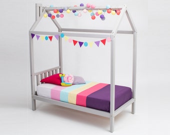 Montessori bed for toddlers, Children bed frame bed Toddler floor bed Kids bed frame Platform bed frame, Wood bed frame Toddler bed frame