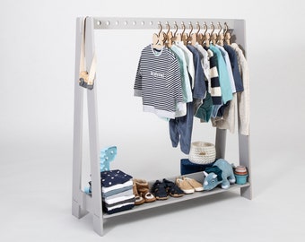 Children wardrobe, Wood clothing rack Wood clothes rack a frame rack wood clothing rack dress up storage vendor display Kids wardrobe