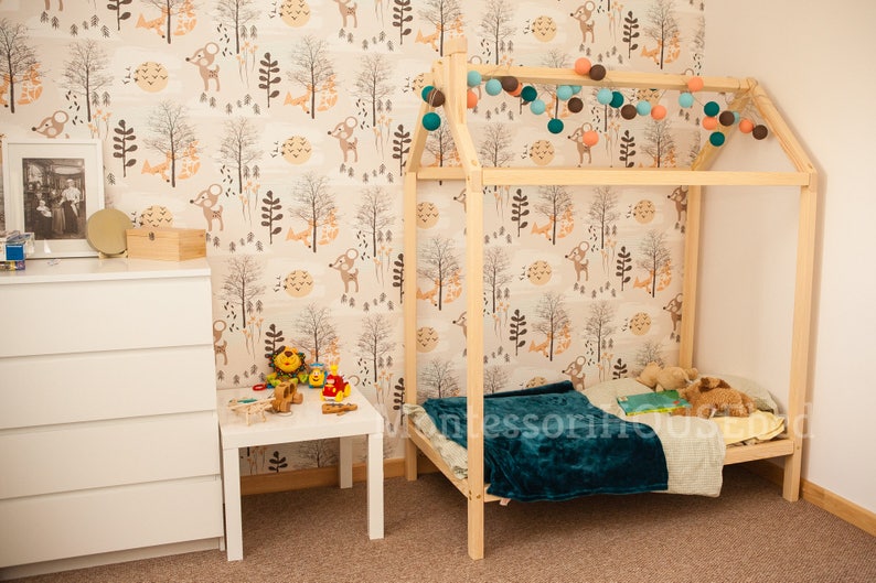 Twin Size Toddler Bed Frame Or Platform Log Image 0