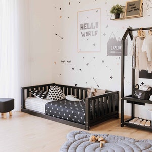Montessori bed, Montessori floor bed, Montessori bett, Montessori house bed, Montessori bed, Montessori floor bed, lit Montessori, Montessori house bed, Montessori bed, Montessori floor bed, girl bed, toddler bed, child bed, Montessori house bed