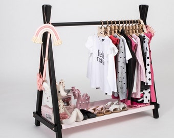 Armario Montessori para niños Perchero para ropa de bebé Perchero