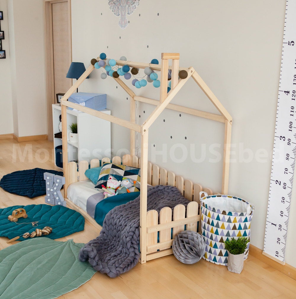 Babybett Twin Bettrahmen Kinder Tipi Zelt Bett Ist Holz Etsy Deutschland
