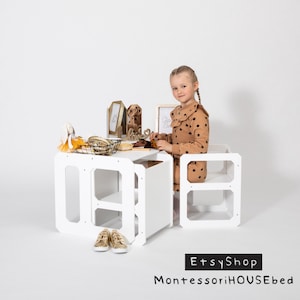 play table and chair, kindertisch gesetzt, kids dining table, kinder tischset holz, imaginary play, montessori toddler, infant table, toddler bench, baby bench, bench, table and chairs, kids table, montessori toys, nephew gift, godparent gift,