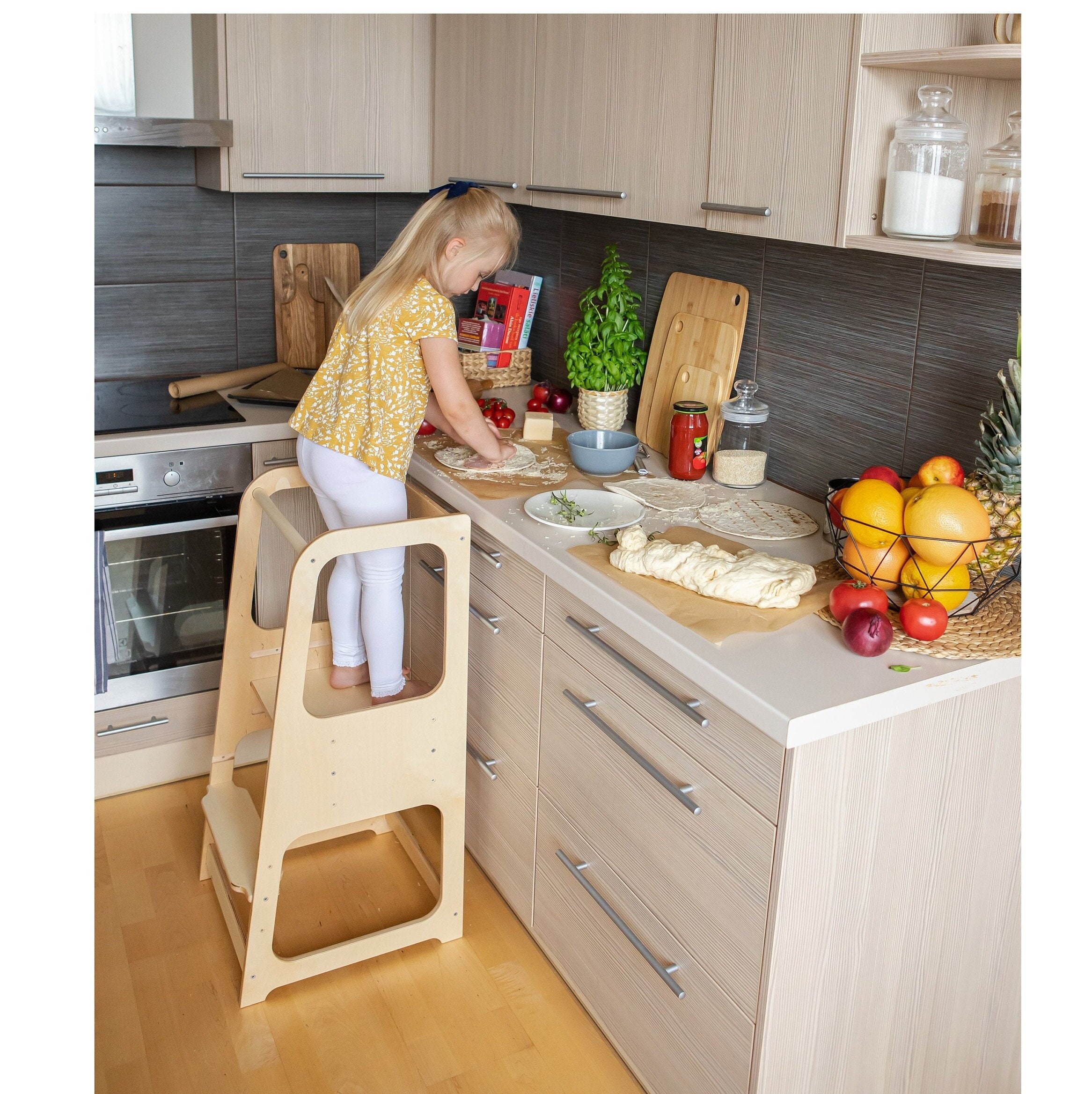 Kitchen Helper Tower Kitchen Stool Safety Stool Toddler Step picture