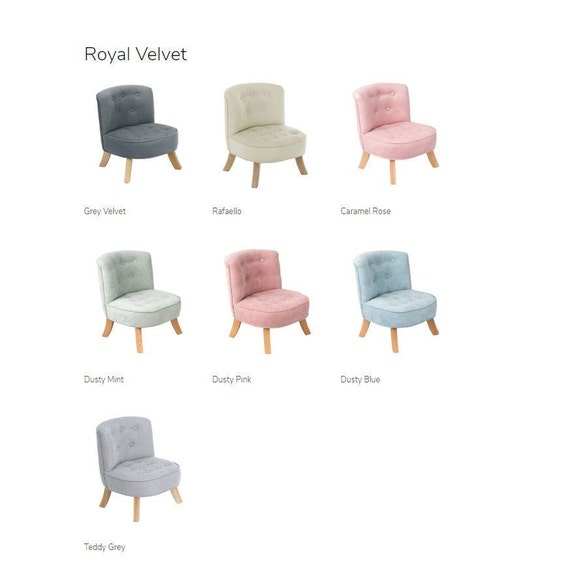 kids velvet chair