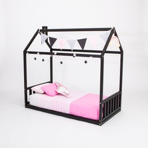 Montessori bed Toddler bed Floor bed Platform bed Kid bed House bed frame, Toddler floor bed Montessori floor bed crib floor bed twin size