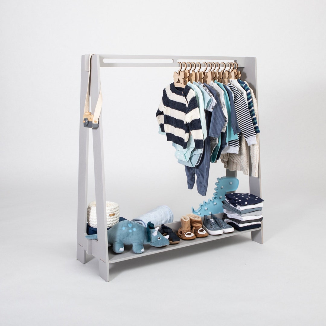 Wood Clothes Rack a Frame Rack Wood Clothing Rack Dress up Etsy