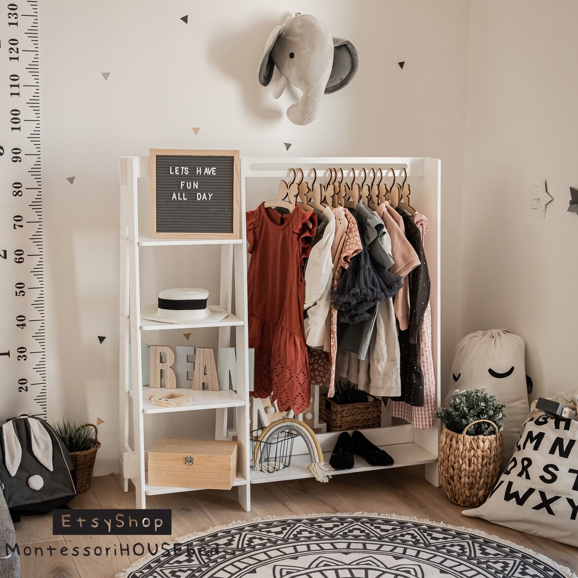 Toddler Clothing Rack for Children Dress up Rack Hanging Etsy