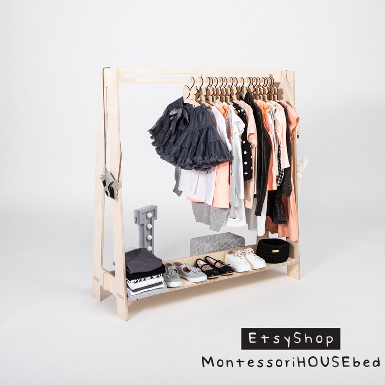 Wood Clothes Rack a Frame Rack Wood Clothing Rack Dress up Etsy