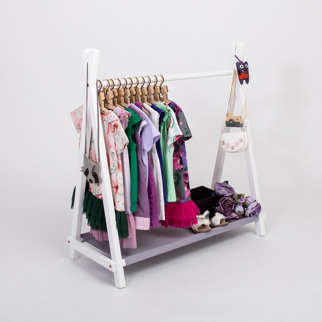 Buy 4 Sided Wooden Clothing Display Stand Online in India - Etsy