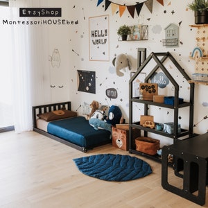 Kids bedroom, twin bed frame, wooden house, pine wooden bed, frame, wood bed house, wood house bed, twin bed size, twin bed toddler bed plans, wood bed frame, children furniture, indoor playhouse, kids furniture, full size bed, Montessori toddler